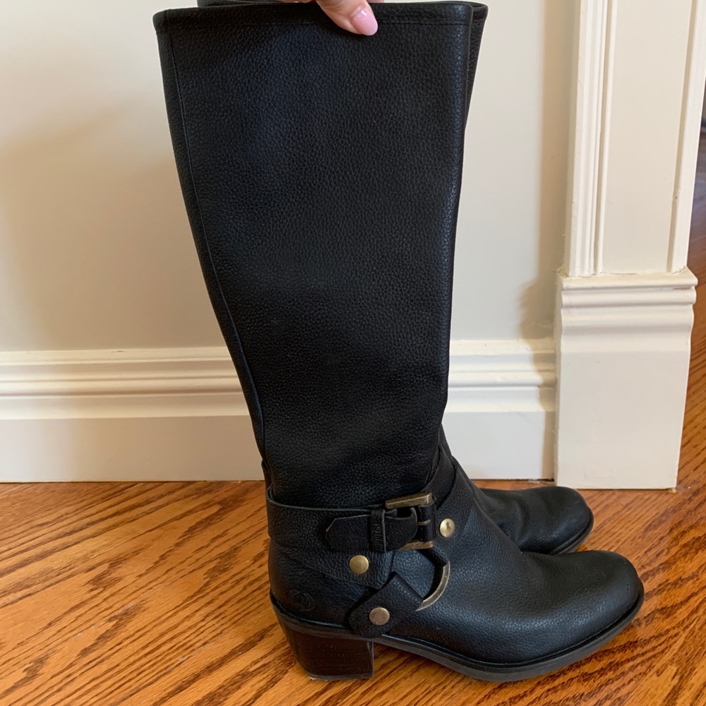 Pollini Knee high leather boots